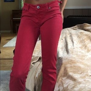 Red jeans